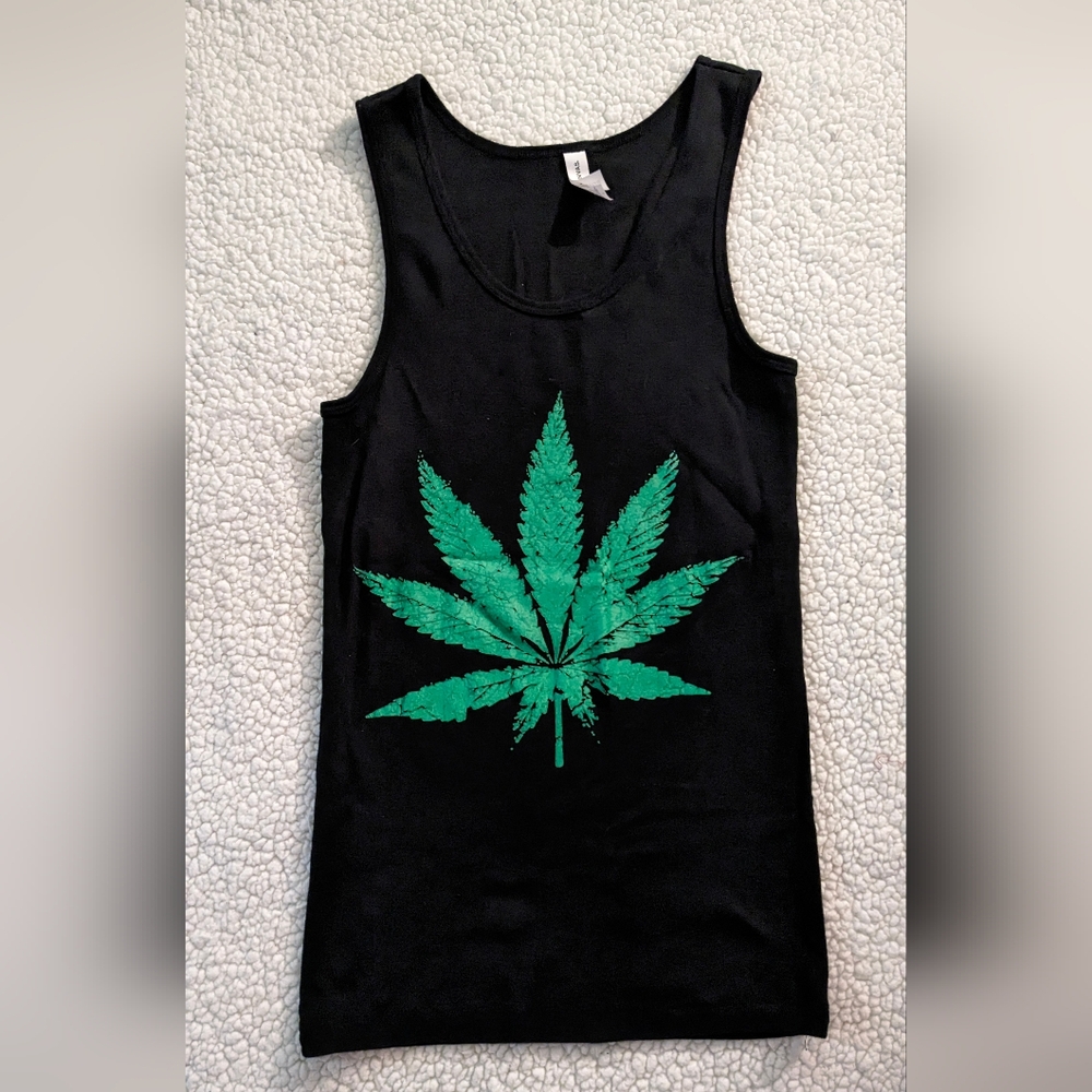 ⭐4 / $15 Pot Leaf Tank Top